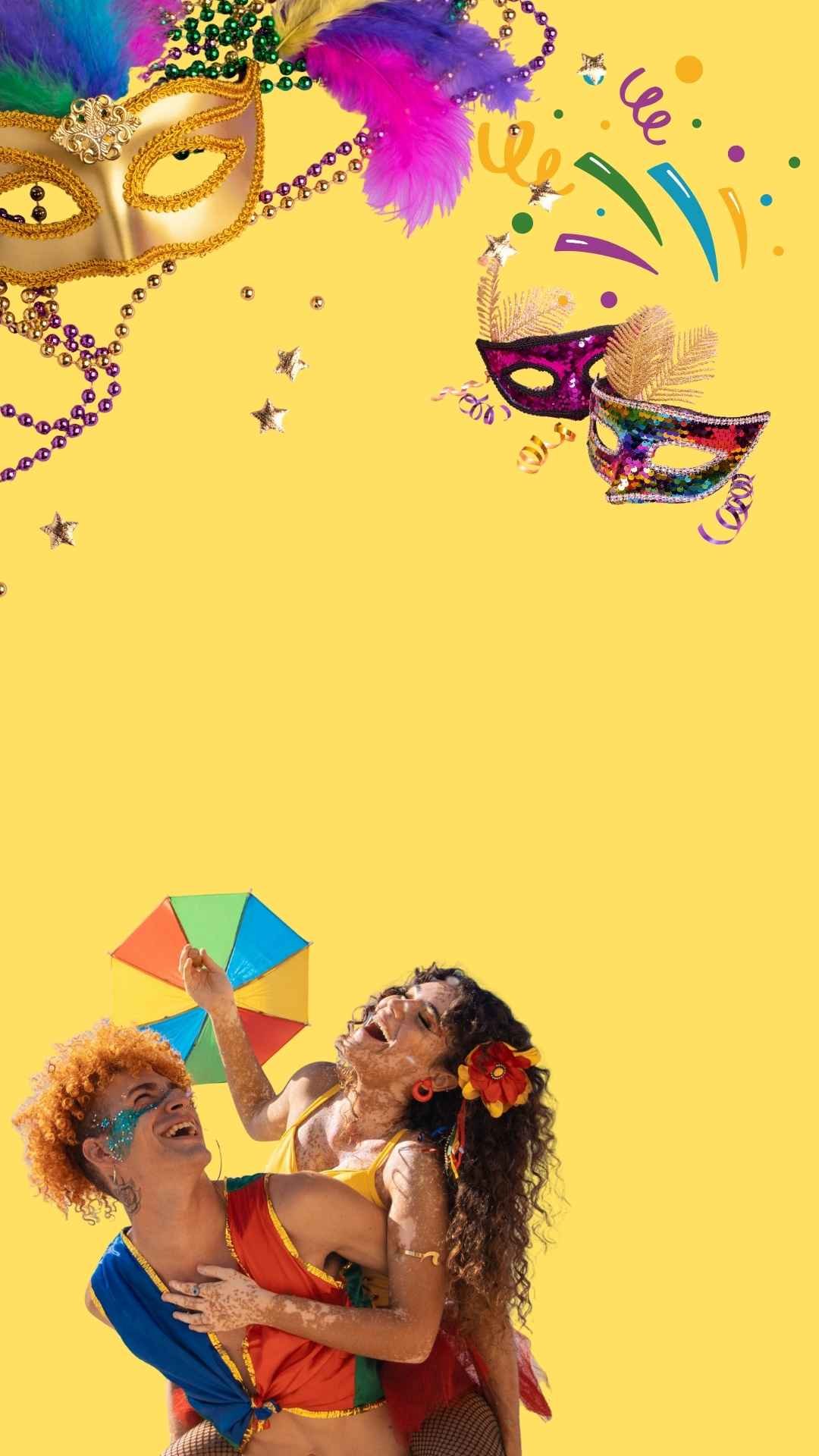 Pessoas animada no Carnaval de rua em Ibicuí durante a folia de 2026